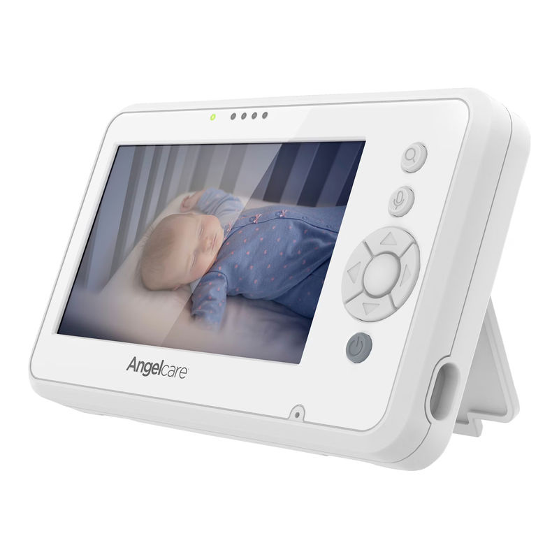 Angelcare Babyphone AC25 mit Kamera, Geräusch- und Bewegungsmelder, Nachtsicht, Temperaturanzeige und Gegensprechfunktion in Weiß - Bild 2