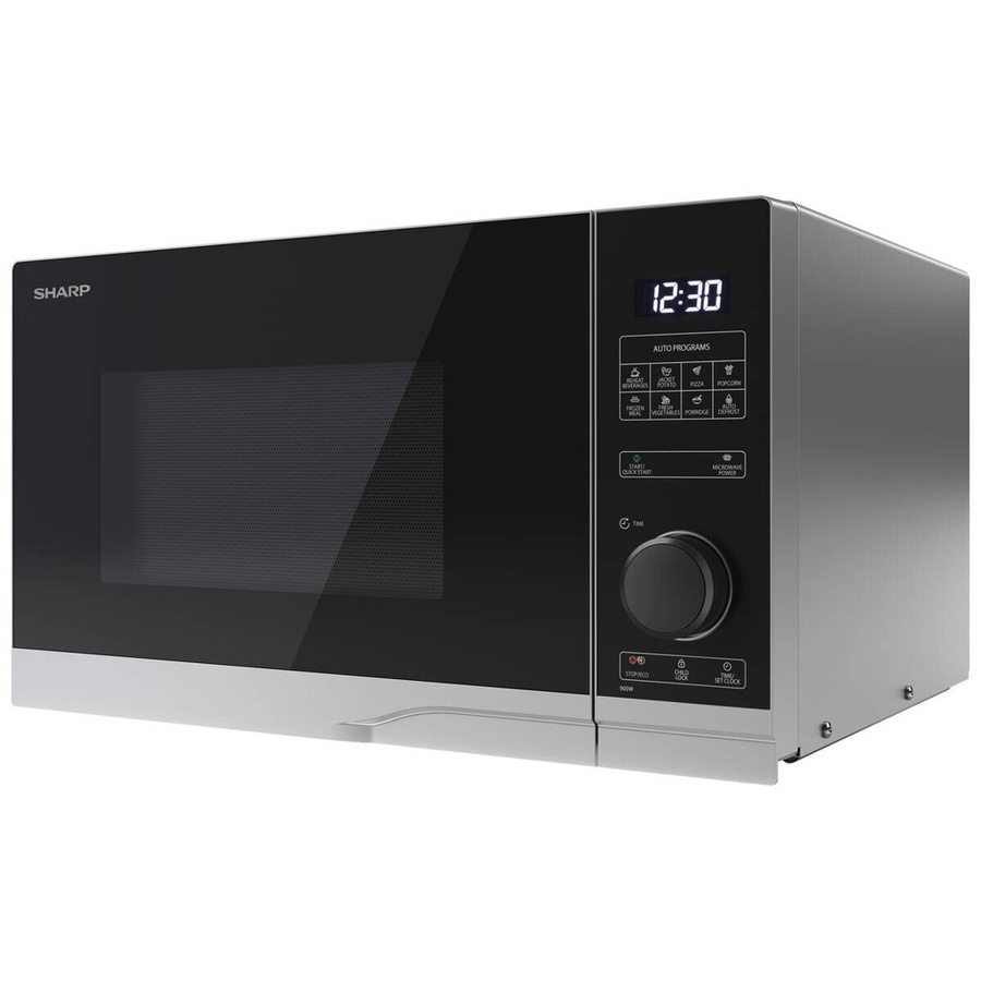 Sharp Mikrowelle YC-PS254AE-S Solo in Silber mit Glasfront, B/H/T: 48,3 x 28,1 x 40,3 cm - Bild 2
