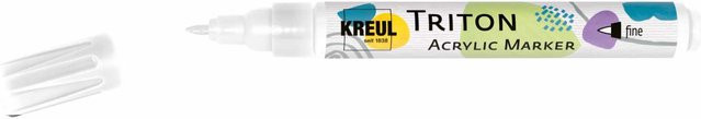 KREUL Triton Acrylmarker Fine 1-2mm Weiß - Bild 1