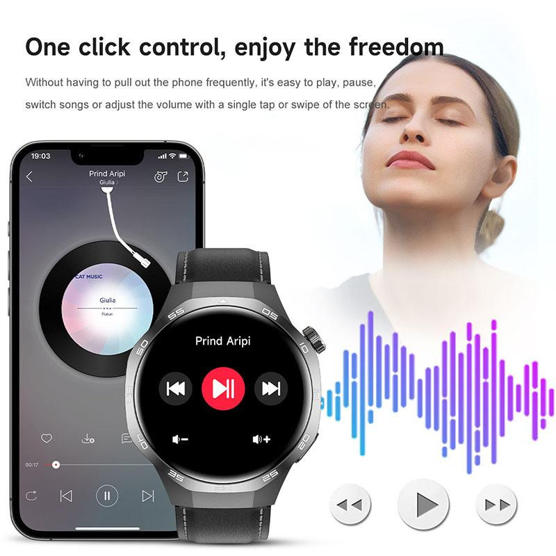 ZODVBOZ Smartwatch, Silikon, schwarz, Herren - Bild 2