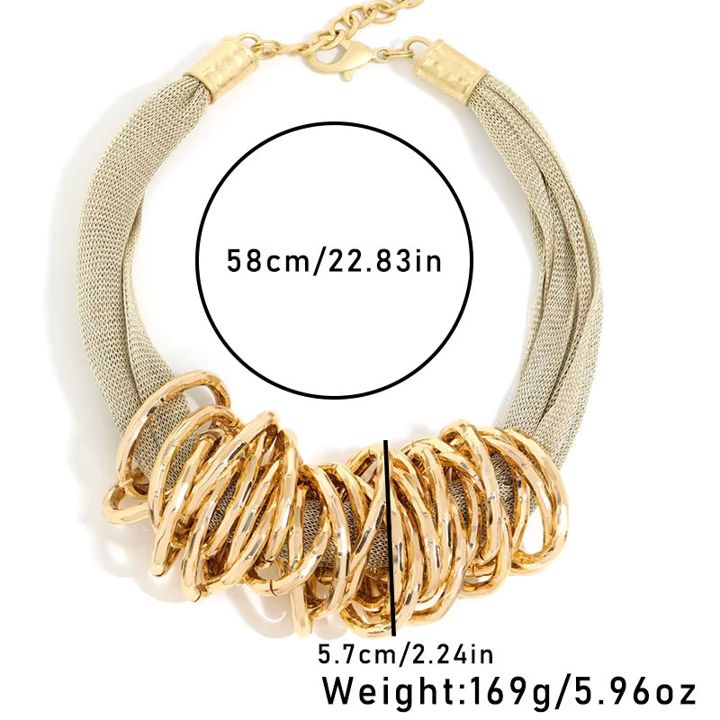 Halskette Choker, Gold, Vintage, Damen - Bild 2