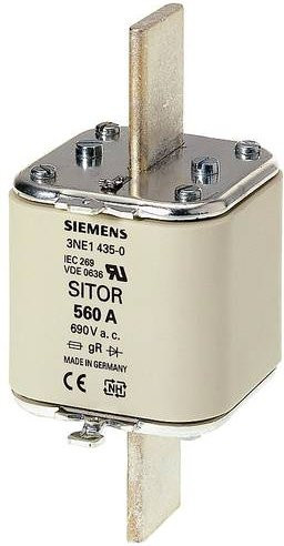 Siemens 3NE14362 Sicherungseinsatz Größe 3, 630A, 690V, Weiß, 3 Stück - Bild 1