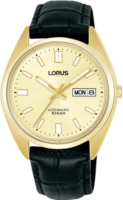 Lorus Herrenuhr Automatik, Edelstahl, 39 mm, Gold, 10 ATM - Bild 1