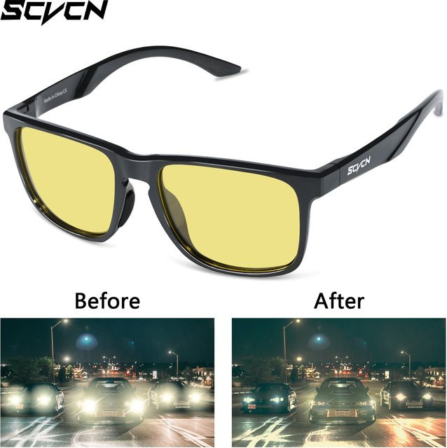 SCVCN Sportsonnenbrille, Gelb, Vollrand, Kunststoff, Unisex, polarisiert - Bild 1