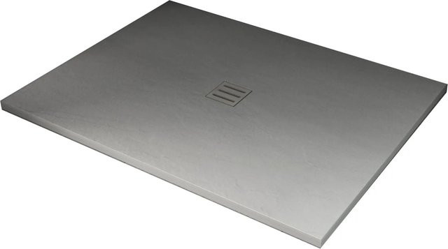 Glasdeals Duschwanne aus Acryl in Steinlook Weiß B/T: 140 x 90 cm, Höhe: 3,2 cm - Bild 1