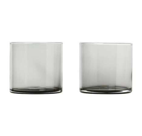 Blomus Trinkgläser Set MERA in Smoke Grau, 2 Stück, 200 ml, Durchmesser: 7 cm, Höhe: 7 cm