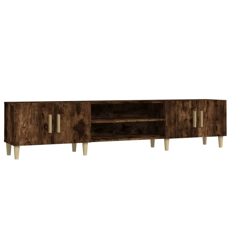 vidaXL TV-Schrank aus Räuchereiche, B/T/H: 180 x 40 x 40 cm - Bild 2