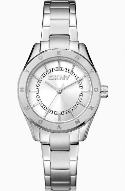DKNY Armbanduhr Chambers Sport, Quarz, Edelstahl, Silber, 30 mm, Damen - Bild 1