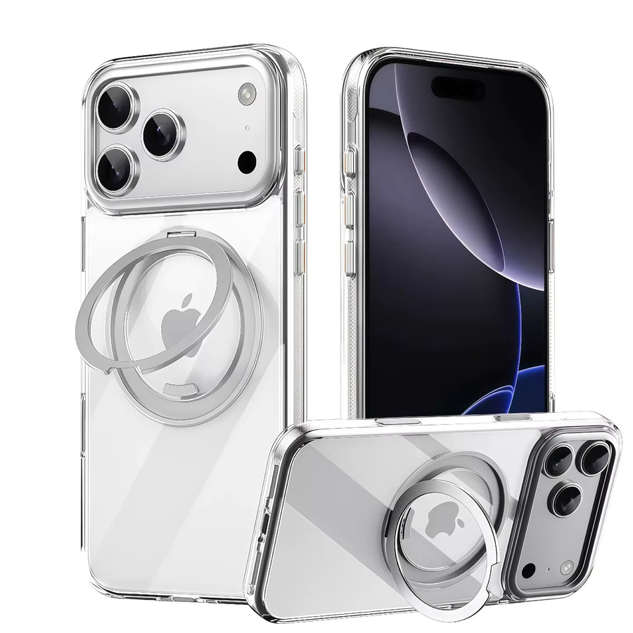 Transparente stoßfeste Handyhülle mit 360 Grad rotierendem Ständer für iPhone 17 Pro Max, iPhone 17 Pro und iPhone 17 Air - Bild 3