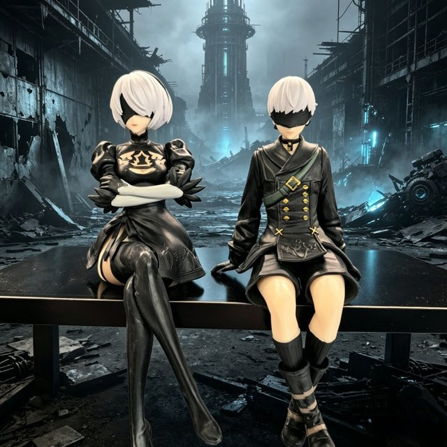 Bandai Schwarz-Weiß-Serie Anime-Figur, Actionfiguren, 18cm - Bild 1