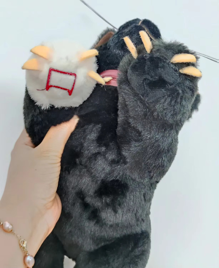 MINISO Krieger Katzen Holly leaf, Plüsch, Schwarz - Bild 5
