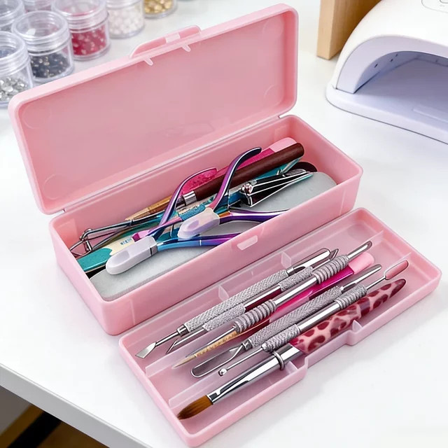 Art lalic Nagelkunst-Aufbewahrungsbox, Rosa, Matt - Bild 1