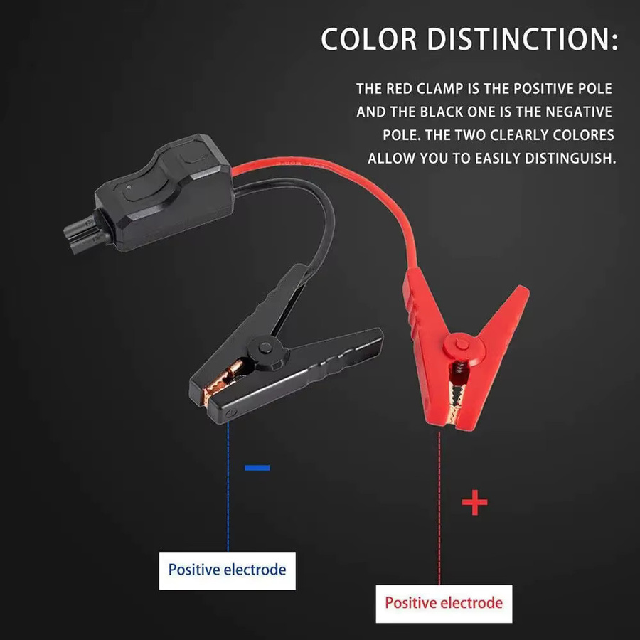 EAFC Auto Notfall Power Relais Smart Clip Zündung System Batterie Jump Kabel Verbindungslinie in Schwarz - Bild 3
