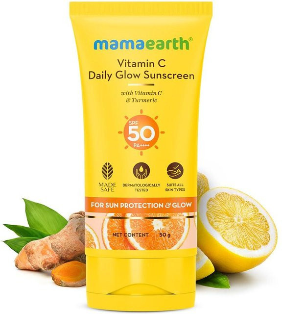 Mamaearth Vitamin C Gesichtssonnencreme, LSF 50, 50g - Bild 1
