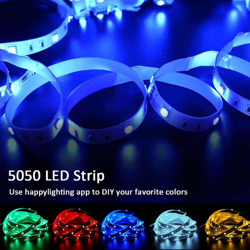RGB LED-Streifen 5050 mit Musiksynchronisierung und App-Steuerung, Multicolour, DC12 V - Bild 3