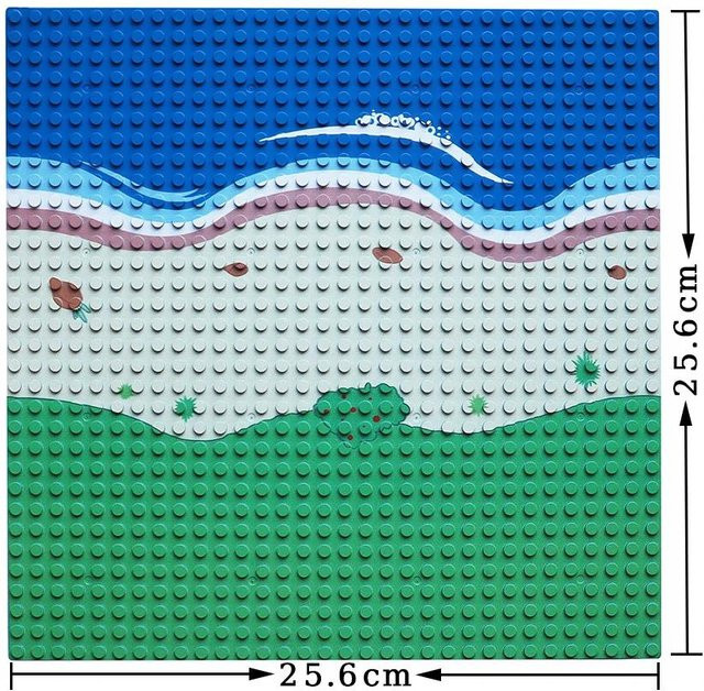 Yiran toy Bausteine Stadt Grundplatten, Natur, ab 14 Jahre - Bild 1