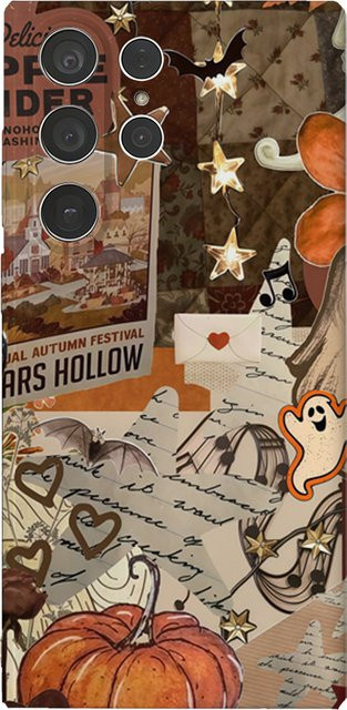 Glänzende Herbst Halloween Handyhülle für Samsung Galaxy S25 S24 S23 Ultra Plus A35 A59 in Multicolour - Bild 1