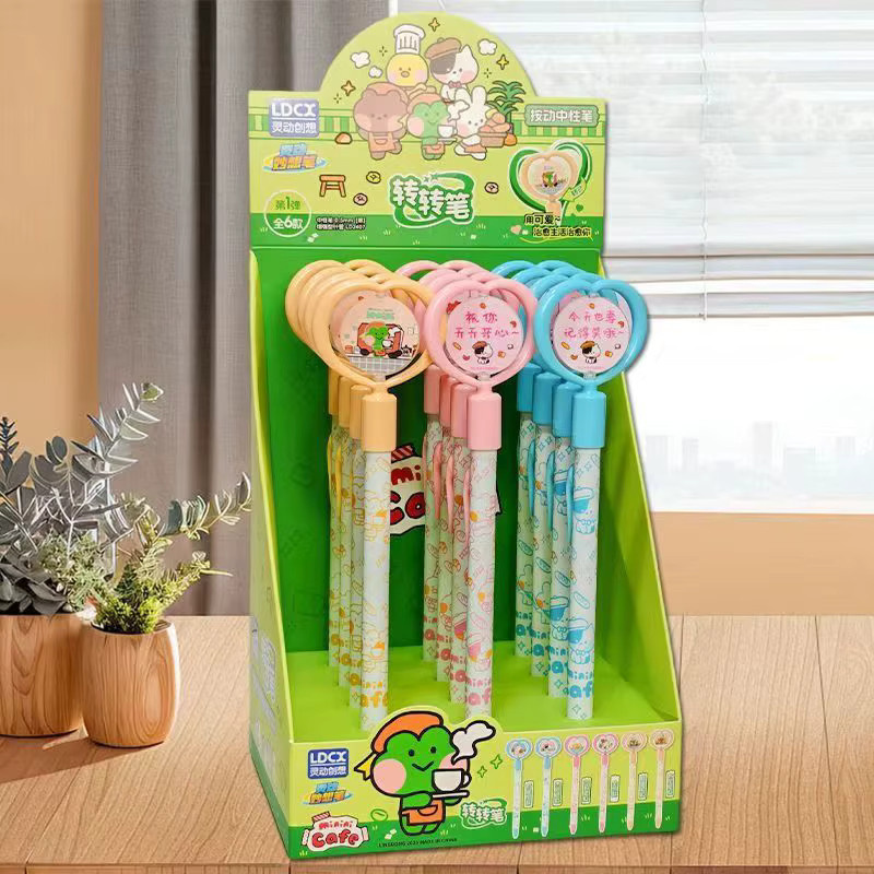 LDCX Chibi Maruko-chan LuckySpinning Pen Kreativer Gelstift mit Druckmechanismus in Multicolour - Bild 3