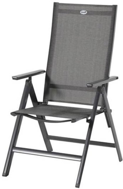 Hartman Aruba Klappstuhl in Xerix/Anthrazit aus Aluminium und Textilene mit Armlehnen - Bild 1