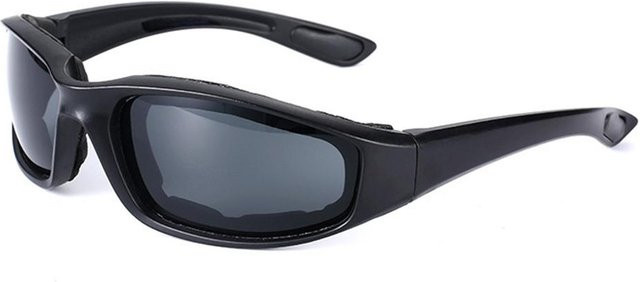 Binchi Keji Travel Sonnenbrille, Herren, Vollrand, Kunststoff, grau, schwarz - Bild 1