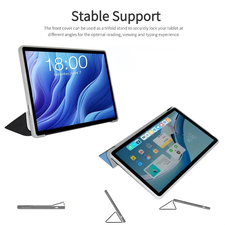 Smart Cover Teclast Tablet-Hülle in Schwarz mit klappbarem Ständer aus PU-Leder und weicher TPU-Rückseite für P33 P30 P30T - Bild 3