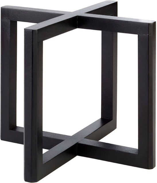 APS Buffetständer WOOD aus Akazienholz in Schwarz, quadratisch, B: 20 cm, T: 20 cm, H: 17,5 cm - Bild 1