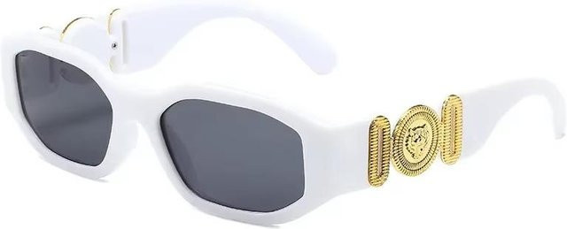 Aoseides Sonnenbrille, Rechteckig, Vollrand, Kunststoff, Unisex, White - Bild 1