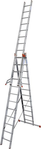 Krause Vielzweckleiter Monto Tribilo aus Aluminium in Silber - Bild 1