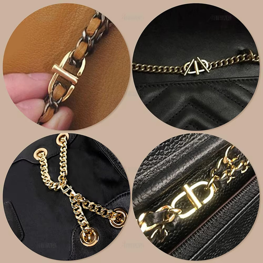 10 verstellbare Metallschnallen von JAY HOME in Gold aus Stahl für Handtaschen und Riemen - Bild 5