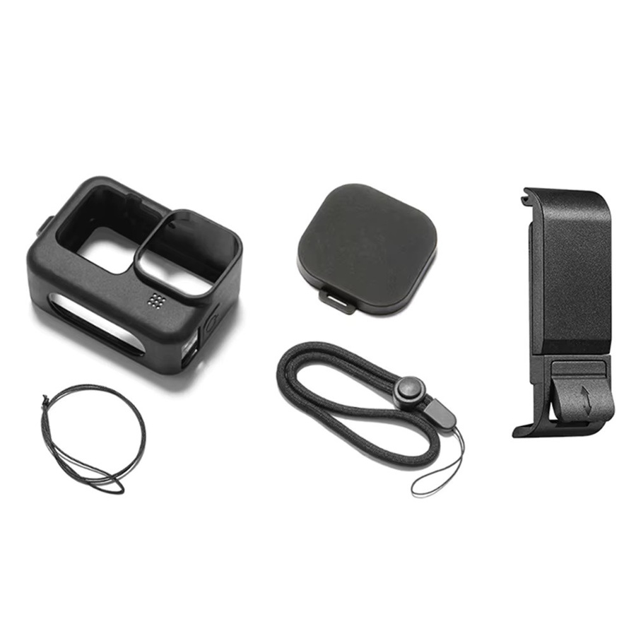 Abnehmbare Seitenbatterie-Schutzabdeckung mit USB-C Ladeanschluss in Schwarz passend für GoPro Hero 13/12/11/10/9 und MISSION 1 PRO Ersatzteil - Bild 3
