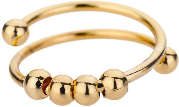 Ring Edelstahl, Perlen, beige, Damen - Bild 1