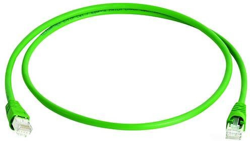 Telegärtner RJ45 Patchkabel CAT 5e F/UTP Ethernet LAN in Grün, Länge: 3,0 m - Bild 1
