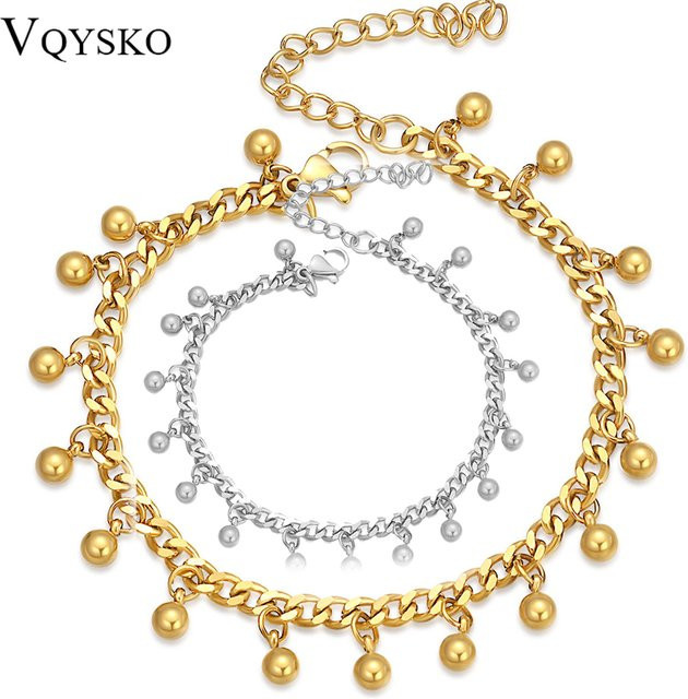 Vqysko Armband, Edelstahl, Gold, Damen - Bild 1
