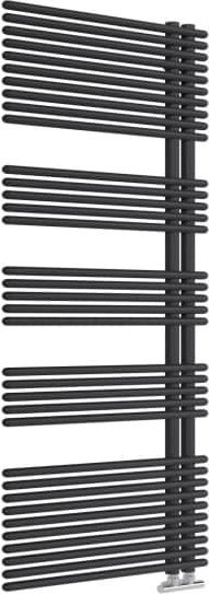 Sanotechnik Badezimmer-Heizkörper Wien Handtuchhalter, Schwarz, B: 60 cm, H: 170,8 cm - Bild 1