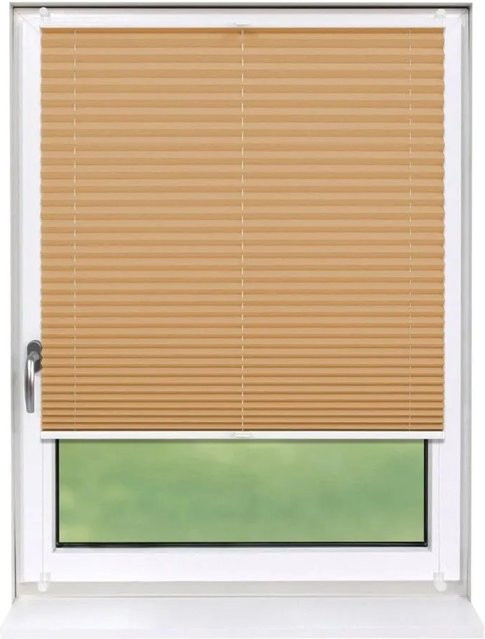 Deco-Raum Plissee Basic Klemmfix in Cappuccino Beige, blickdicht, Breite: 60 cm, Höhe: 150 cm - Bild 1