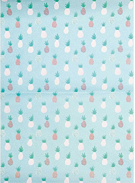 Rico Design SB Paper Patch Scrapbook Papier Ananas in Mint, 3 Bogen, B: 30 cm, H: 42 cm - Bild 1