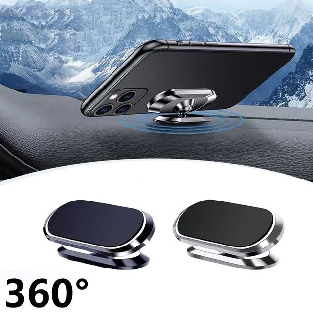 Magnetische Auto Handyhalterung für Dashboard und Lüftungsschlitz in Schwarz oder Silber zur GPS-Unterstützung für iPhone, Xiaomi, Samsung und Huawei - Bild 1
