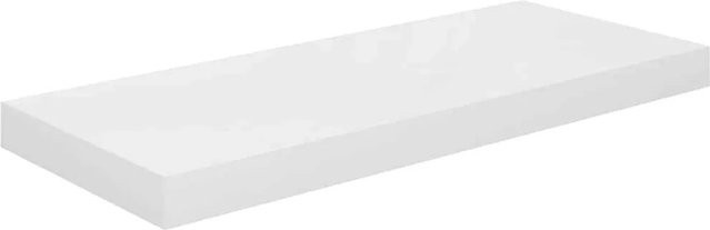 vidaXL Schweberegal in Hochglanz-Weiß, Wandmontage, B/T/H: 60 x 23,5 x 3,8 cm - Bild 1