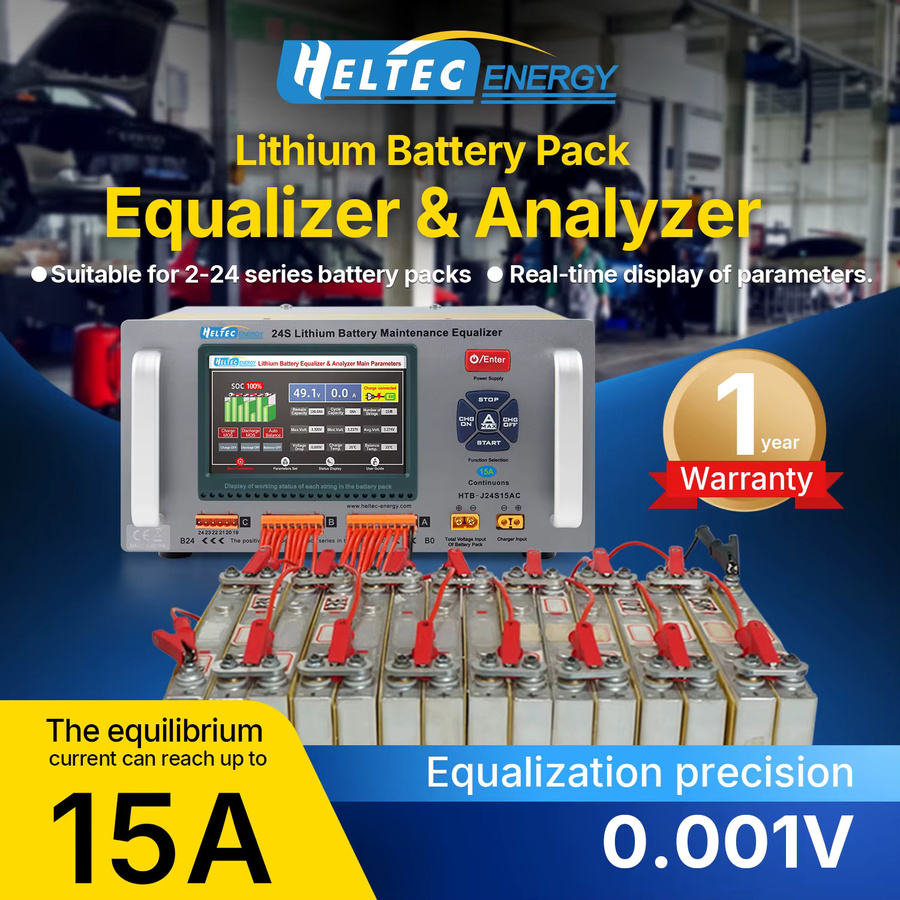 Heltec Lithium-Batteriezellen-Ausgleichsgerät und LiFePO4-Batterie-Balancer als Ladegerät, Entladegerät sowie Reparatur- und Analysegerät - Bild 4