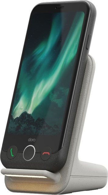 Doro Aurora A10 Smartphone in Graphit mit Wireless Charger Stand inklusive 64 GB Speicher und Android Betriebssystem - Bild 2