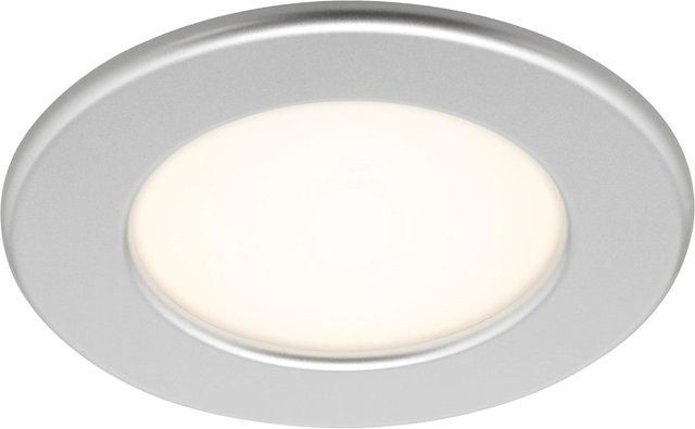 Brilo LED-Einbauleuchte Thin Chrom-Matt für das Badezimmer, Warmweiß, IP44 - Bild 1