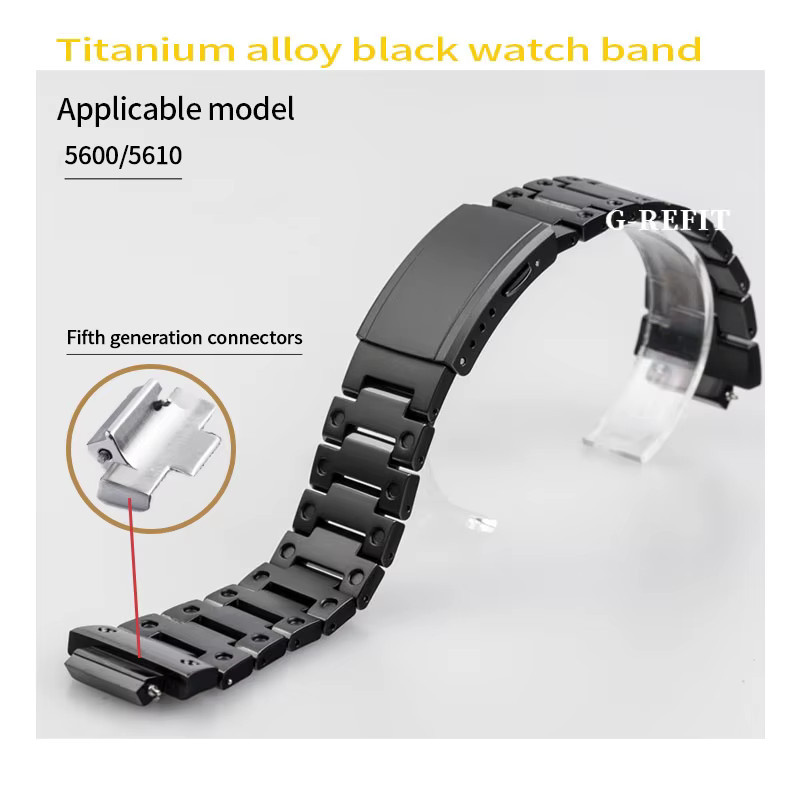 G-Refit Uhrenarmband-Set Titan, Schwarz, Unisex - Bild 3