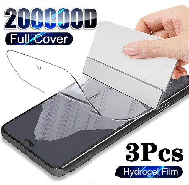 3er-Pack HD Full Cover Hydrogel Displayschutzfolie für Google Pixel 8, 7 Pro, 7a, 6 Pro und 6a, transparent - Bild 1