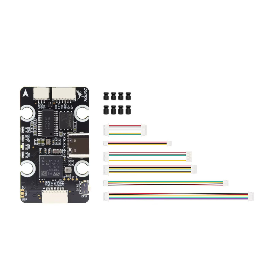 HGLRC H743 Mini Flugcontroller und 60A 4in1 BLHeli_S M-H-30 ESC Stack für RC FPV Drohnen in Schwarz, 20x20mm - Bild 2