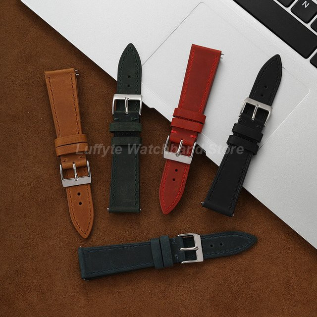 Uhrenarmband Leder, Herren, Retro Casual, Vintage - Bild 1