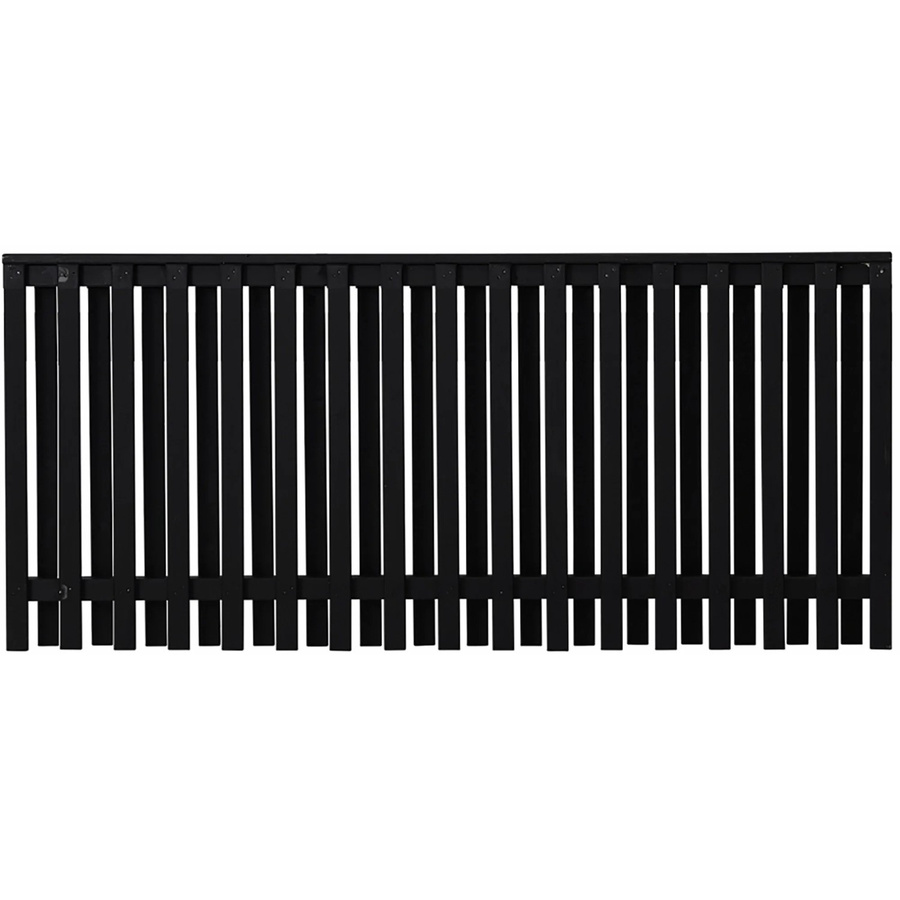 Plus Holz Vorgartenzaun Nagano Palisade aus Nadelholz in Schwarz, Höhe: 180 cm, Breite: 80 cm - Bild 2