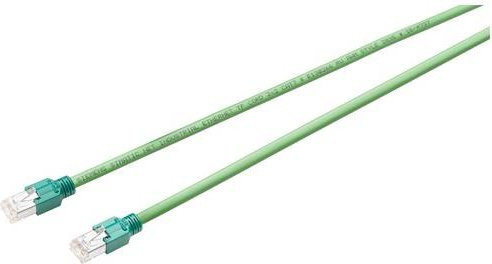 Siemens RJ45 Patchkabel Cat6 Ethernet LAN in Grün, Länge: 30,00 m - Bild 1
