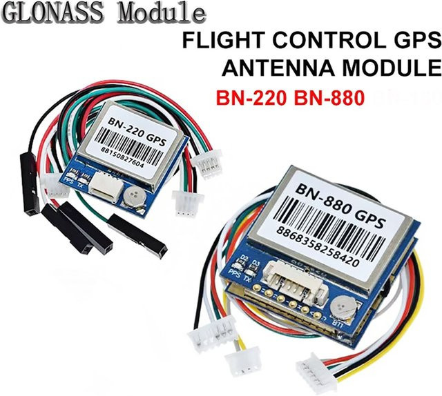 QX-MFLU BN220 BN-880 GNSS-Modul mit integrierter FLASH-Antenne, Dual-GPS GLONASS, 3,0V-5,0V TTL-Level, Blau - Bild 1