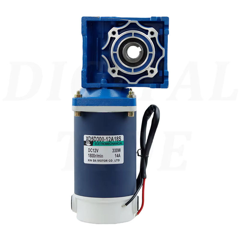 XMSJ Schneckengetriebe-Gleichstrom-Untersetzungsmotor RV40 mit hohem Drehmoment und Vorwärts- sowie Rückwärtsdrehung, Blau, 300 W - Bild 2