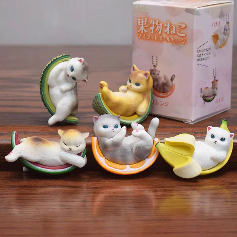 Mofusand Plump Series Blind Box Hamburger Brot Katze Obst Katze Figuren - Bild 4